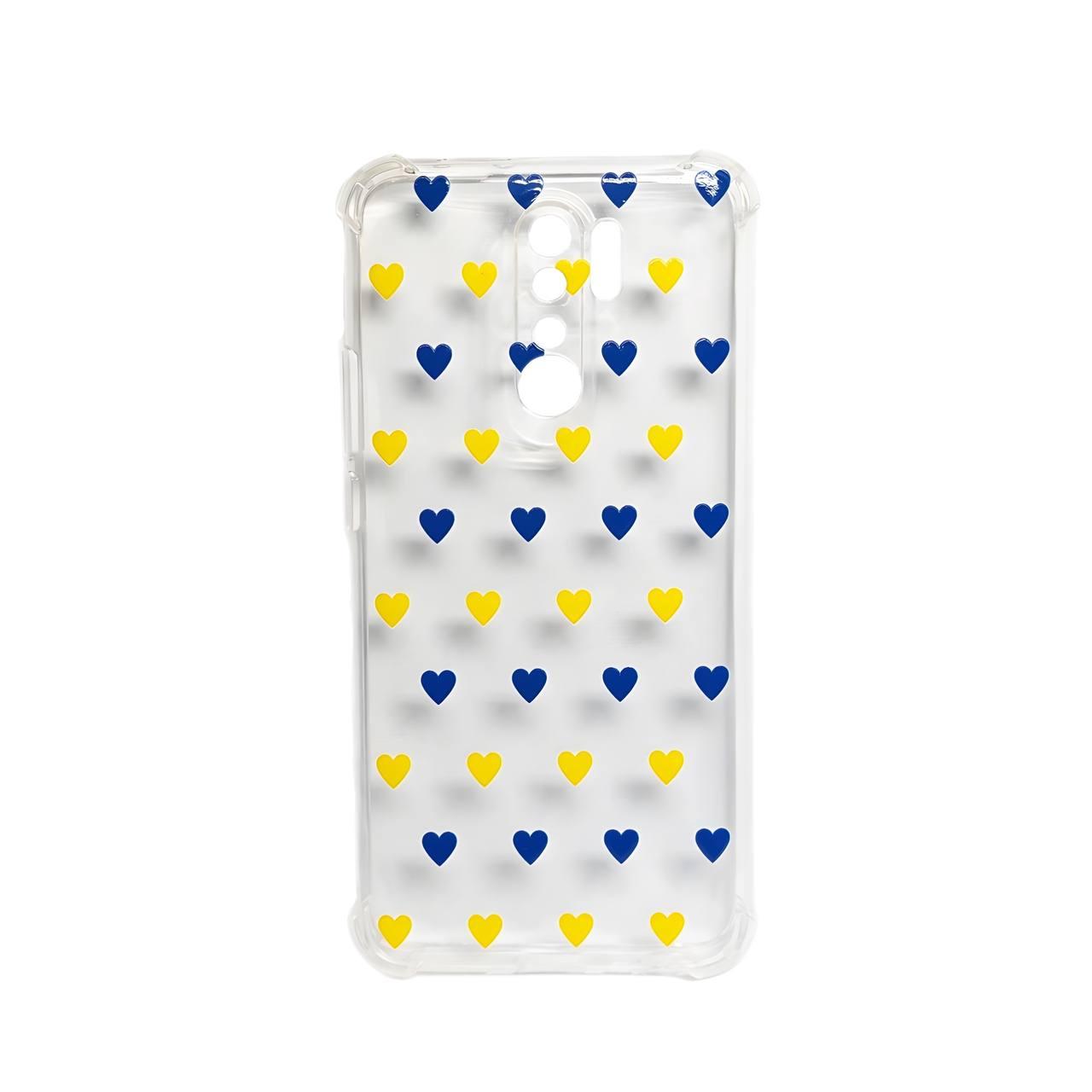 Накладка  WAVE Patriot Clear Case для Xiaomi Redmi 9 (ua hearts)