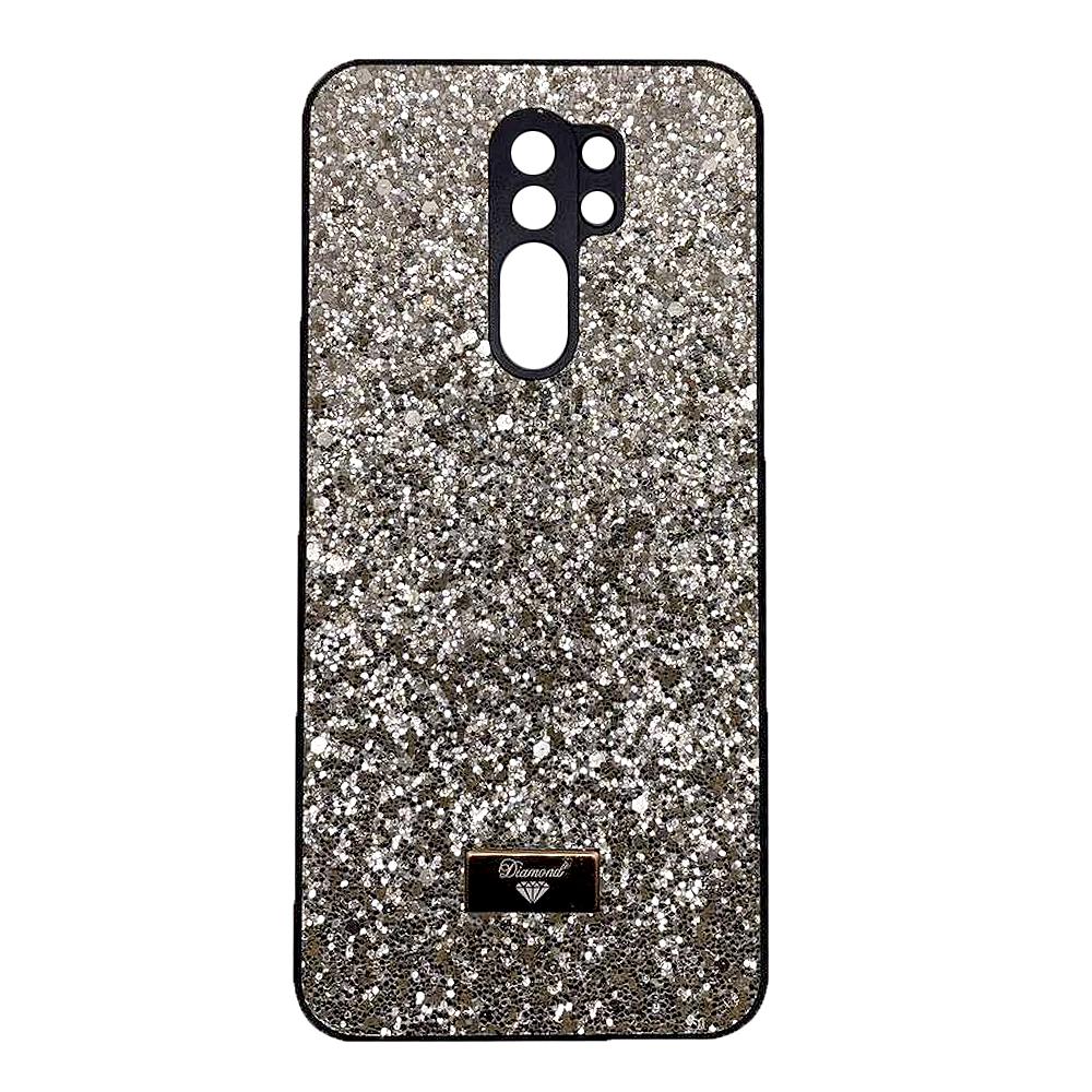 Накладка Bling Grainy Diamond Separate Camera для Xiaomi Redmi 9 (Світло-золота)