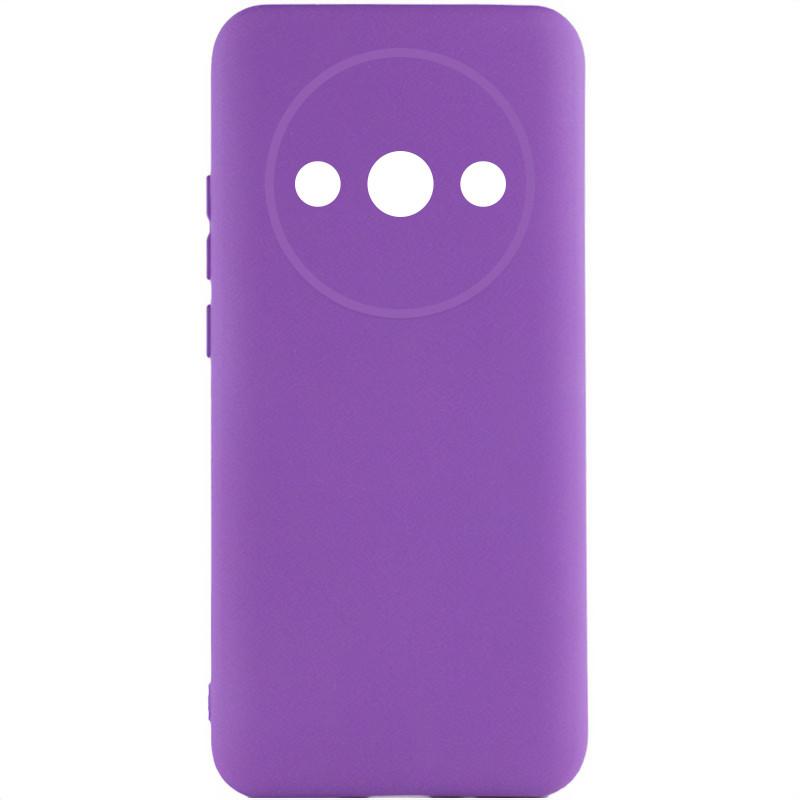 Silicone Cover Full Camera without Logo (A) для Xiaomi Redmi A3 (Purple)