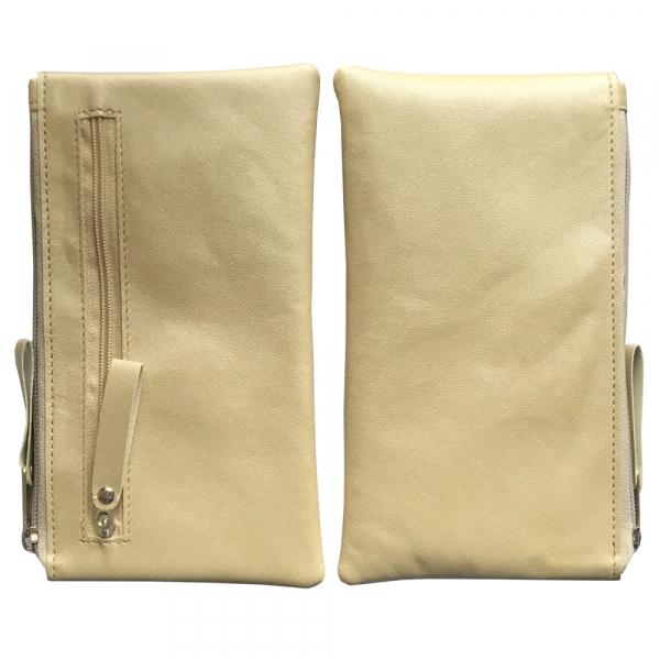 Чохол-кисет на блискавці універсальний 6` бежевий (дві блискавки)