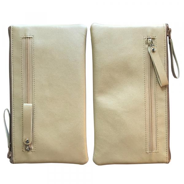 Чохол-кисет на блискавці універсальний 6` бежевий (три блискавки)