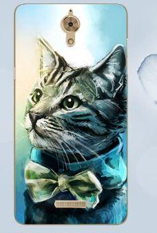 Накладка для Coolpad Modena 2 "Кіт з метеликом" (силікон)