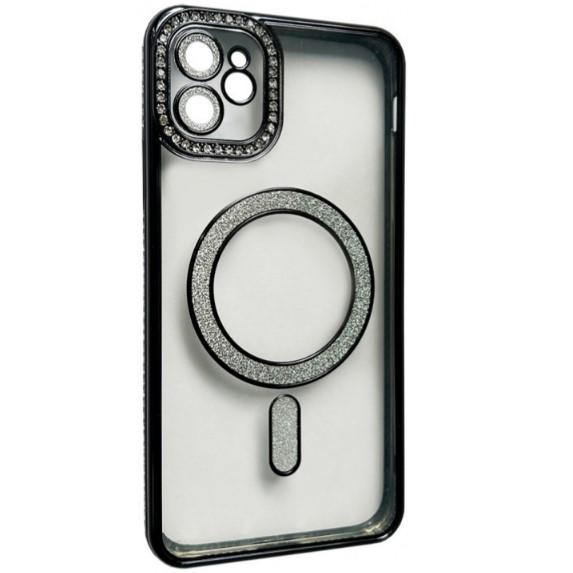 Накладка Diamond Bling MagSafe для  iPhone 12 Black