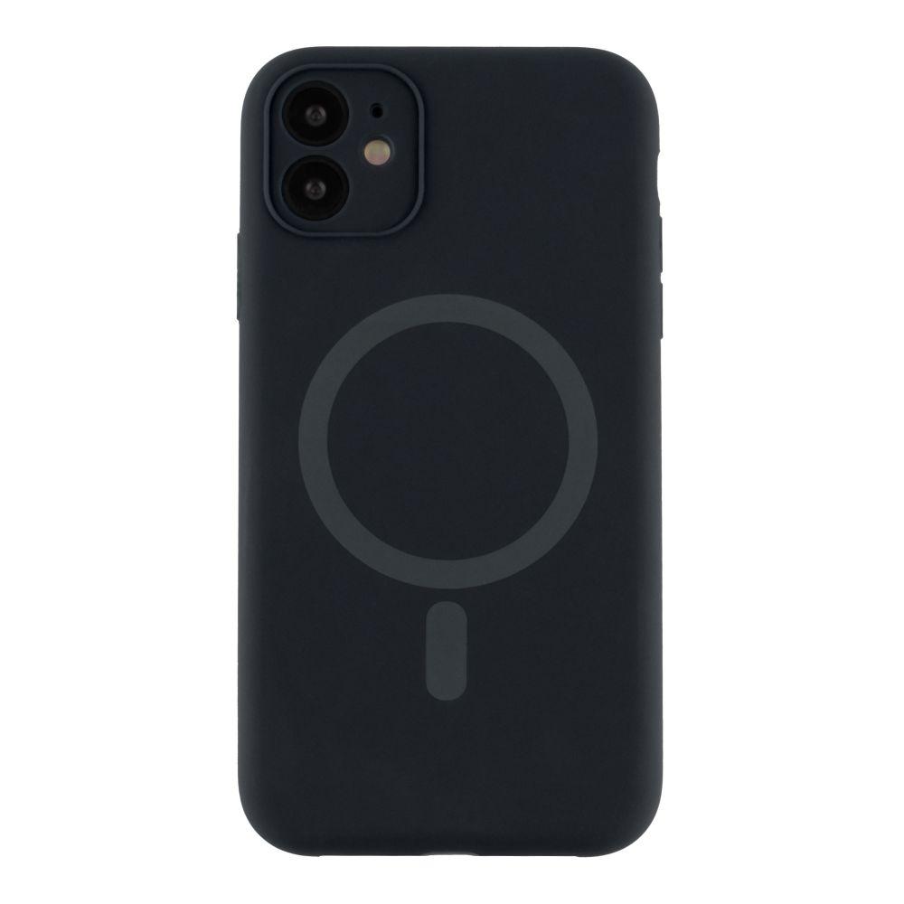 Silicone Case Full Camera Protective (AA)  with MagSafe для iPhone 11 (Black)