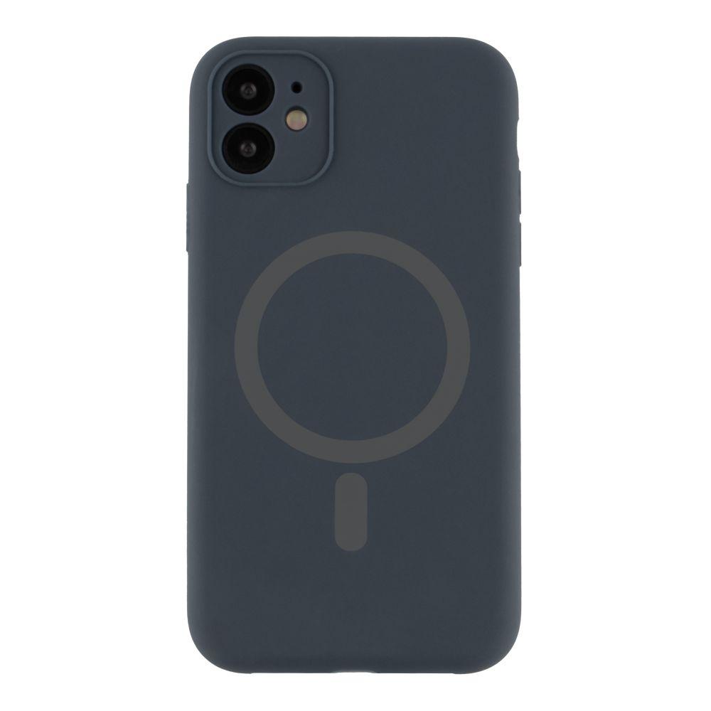 Silicone Case Full Camera Protective (AA)  with MagSafe для iPhone 11 (Grey)