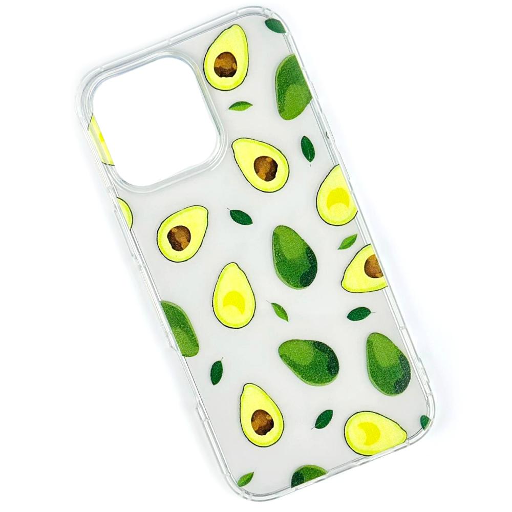 Накладка Transparent in Print для Iphone 11 (Avocado)