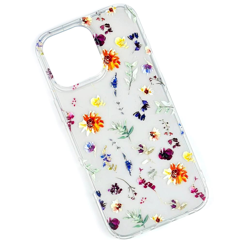 Накладка Transparent in Print для Iphone 11 (Flowers)