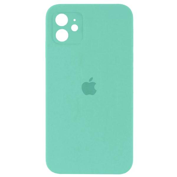 Silicone Case Square Full Camera Protective (AA) для iPhone 12 (Turquoise)