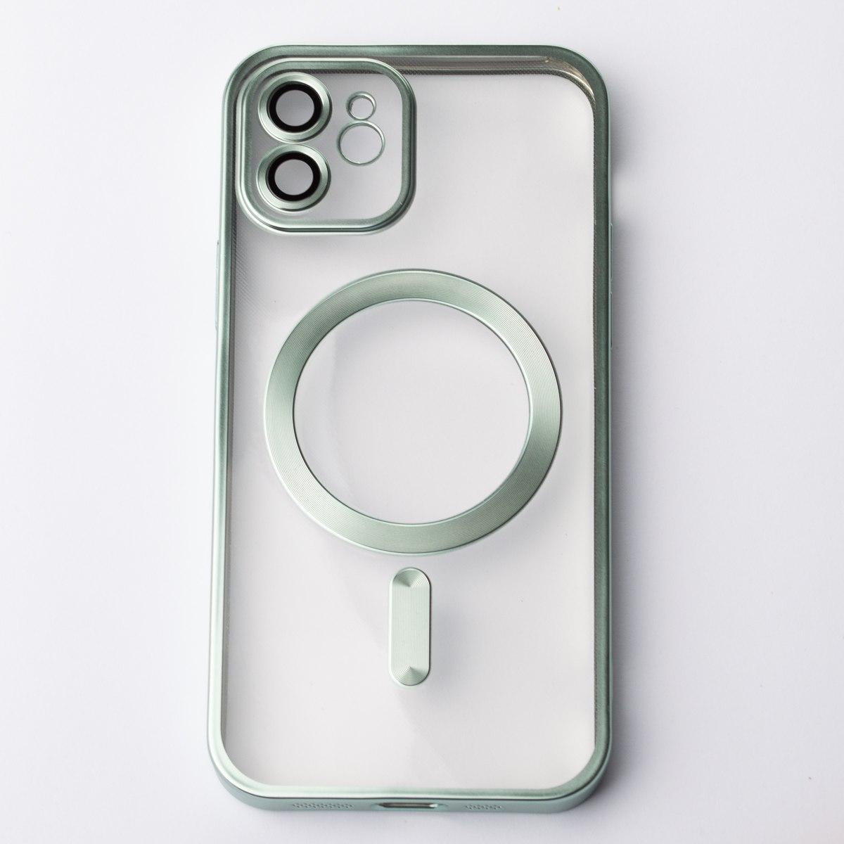 Накладка Metal Matte Case MagSafe для iPhone 12 (mint titanium)