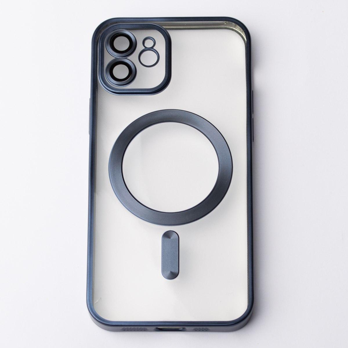 Накладка Metal Matte Case MagSafe для iPhone 15 (blue titanium)