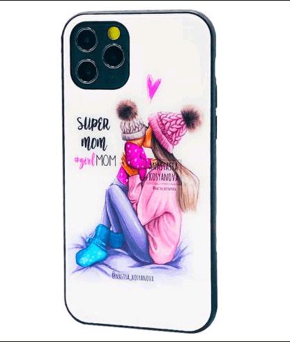 Чохол Girls Glass для IPhone 11 Pro Super Mom