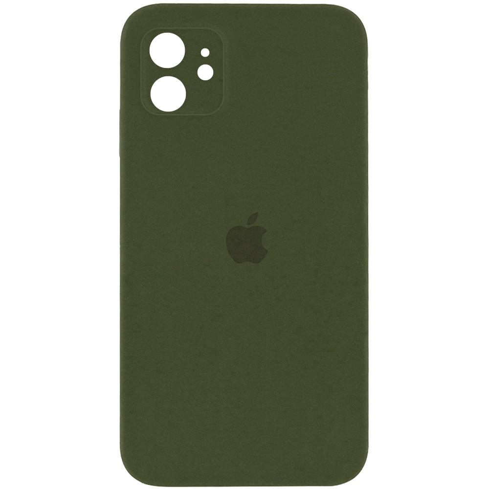 Silicone Case Square Full Camera Protective (AA) для iPhone 11 (Virid)