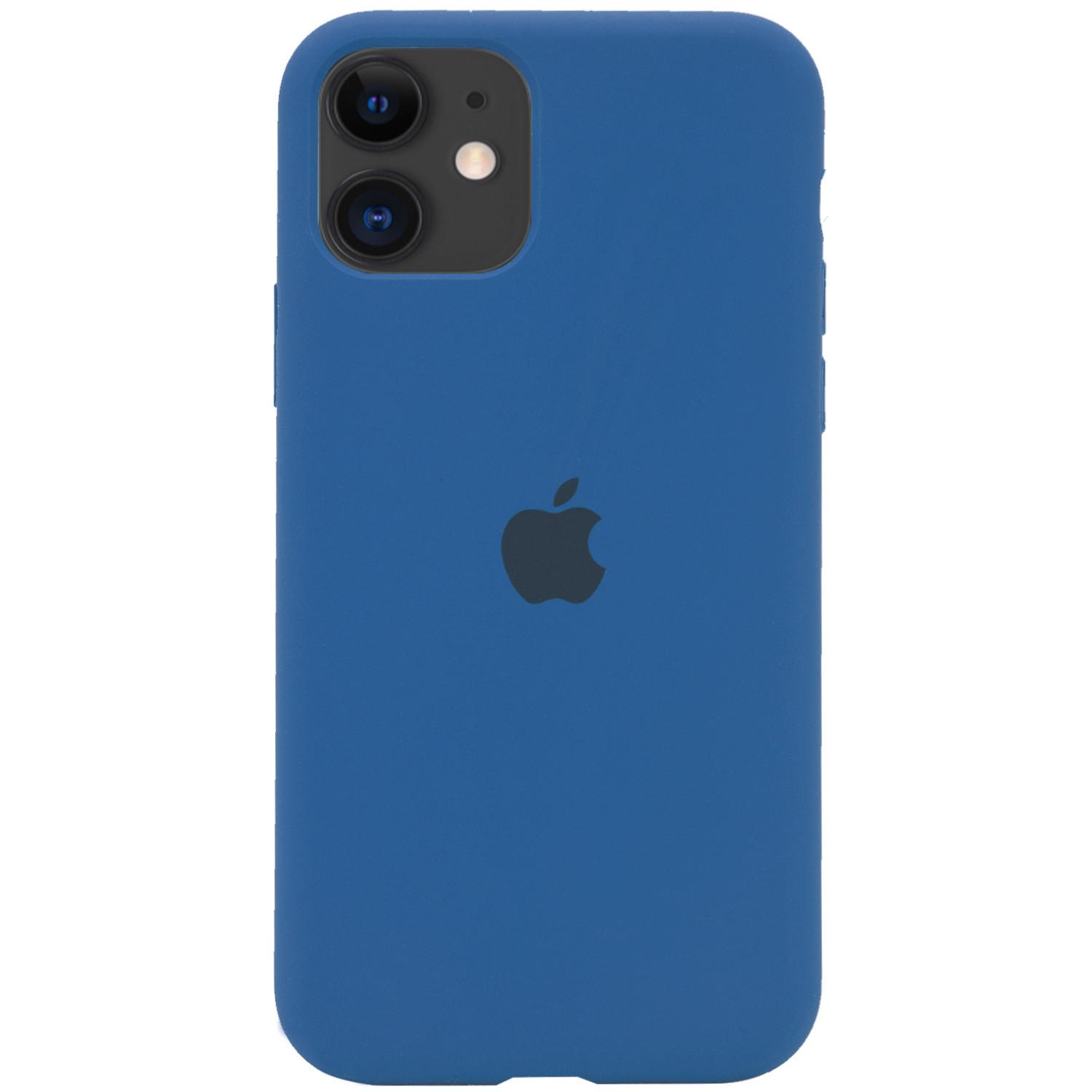 Silicone Case Full Protective для iPhone 15 Pro (Navy Blue)