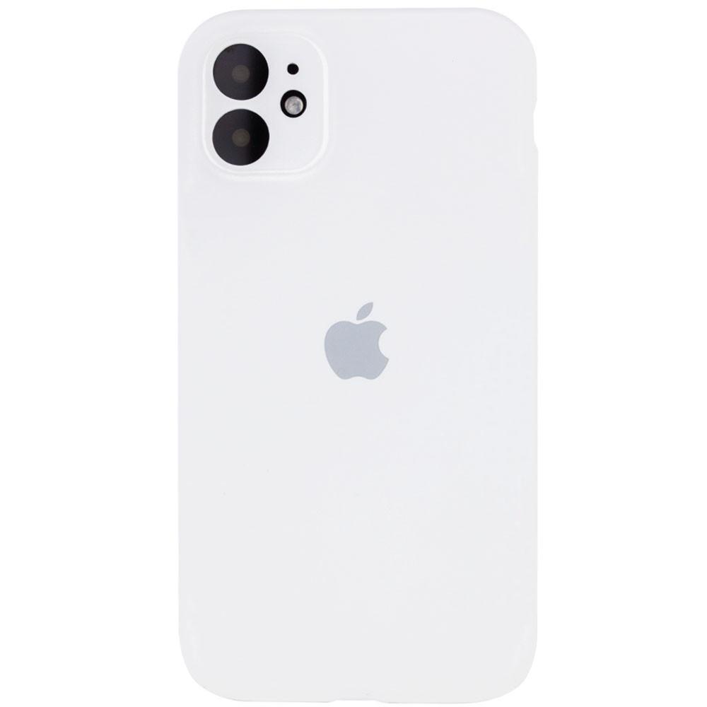 Silicone Case Square Full Camera Protective (AA) для iPhone 11 (White)