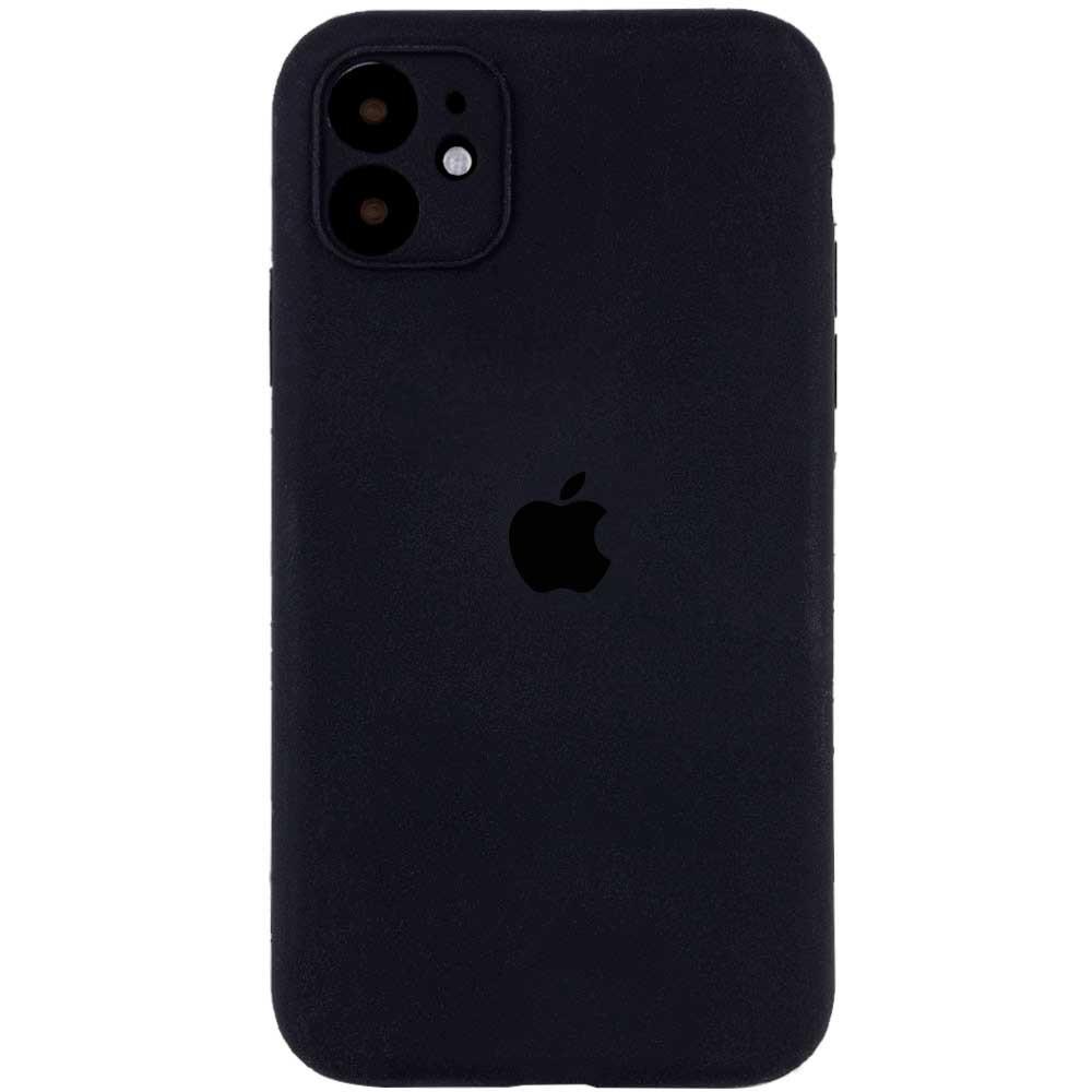 Silicone Case Square Full Camera Protective (AA) для iPhone 11 (Black)