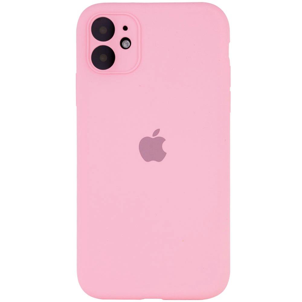 Silicone Case Square Full Camera Protective (AA) для iPhone 11 (Light Pink)