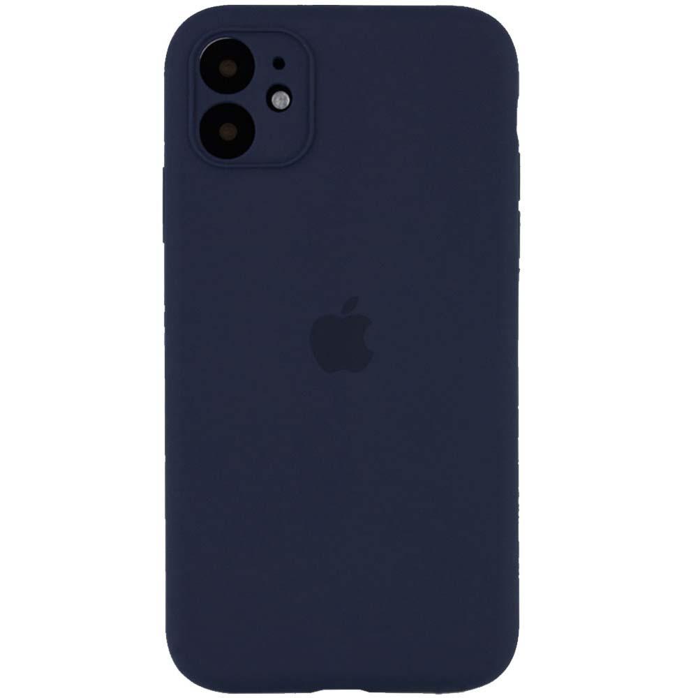 Silicone Case Square Full Camera Protective (AA) для iPhone 11 (Midnight blue)