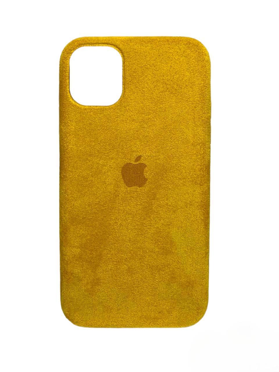 Накладка Alcantara для IPhone 11 Жовта