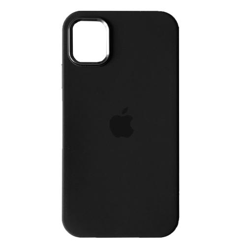 Silicone Case Full (Metal Frame and Buttons) для  iPhone 13  (Black)