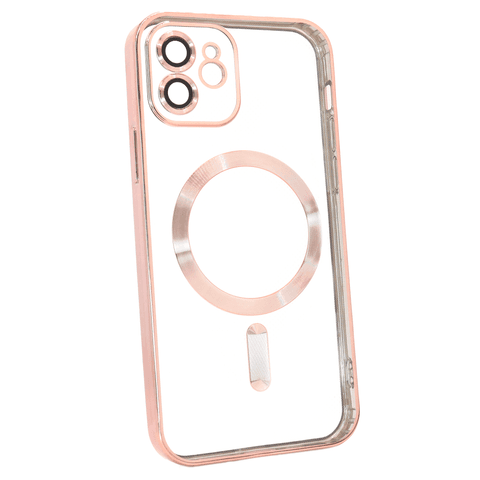 Накладка SHINING Camera MagSafe для iPhone 12 Rose gold