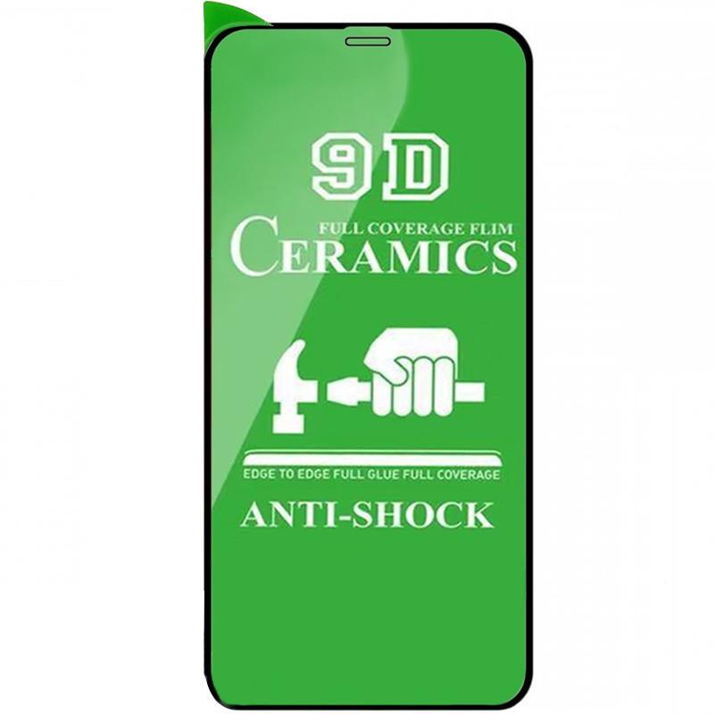 Гнучке скло Ceramic для iPhone 6 Plus  глянцеве з чорною рамкою