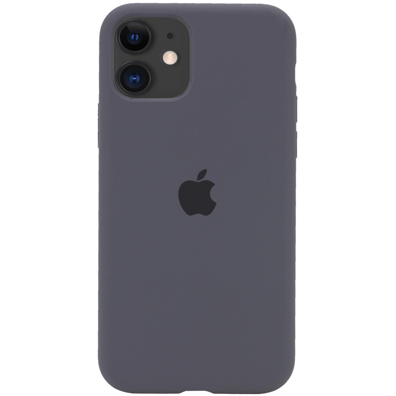 Silicone Case Full Protective (AA) для iPhone 11 (6.1") (Dark Grey)