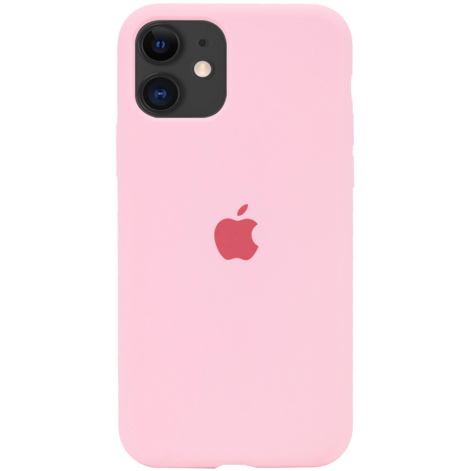 Silicone Case Full Protective (AA) для iPhone 11 (6.1") (Light pink)