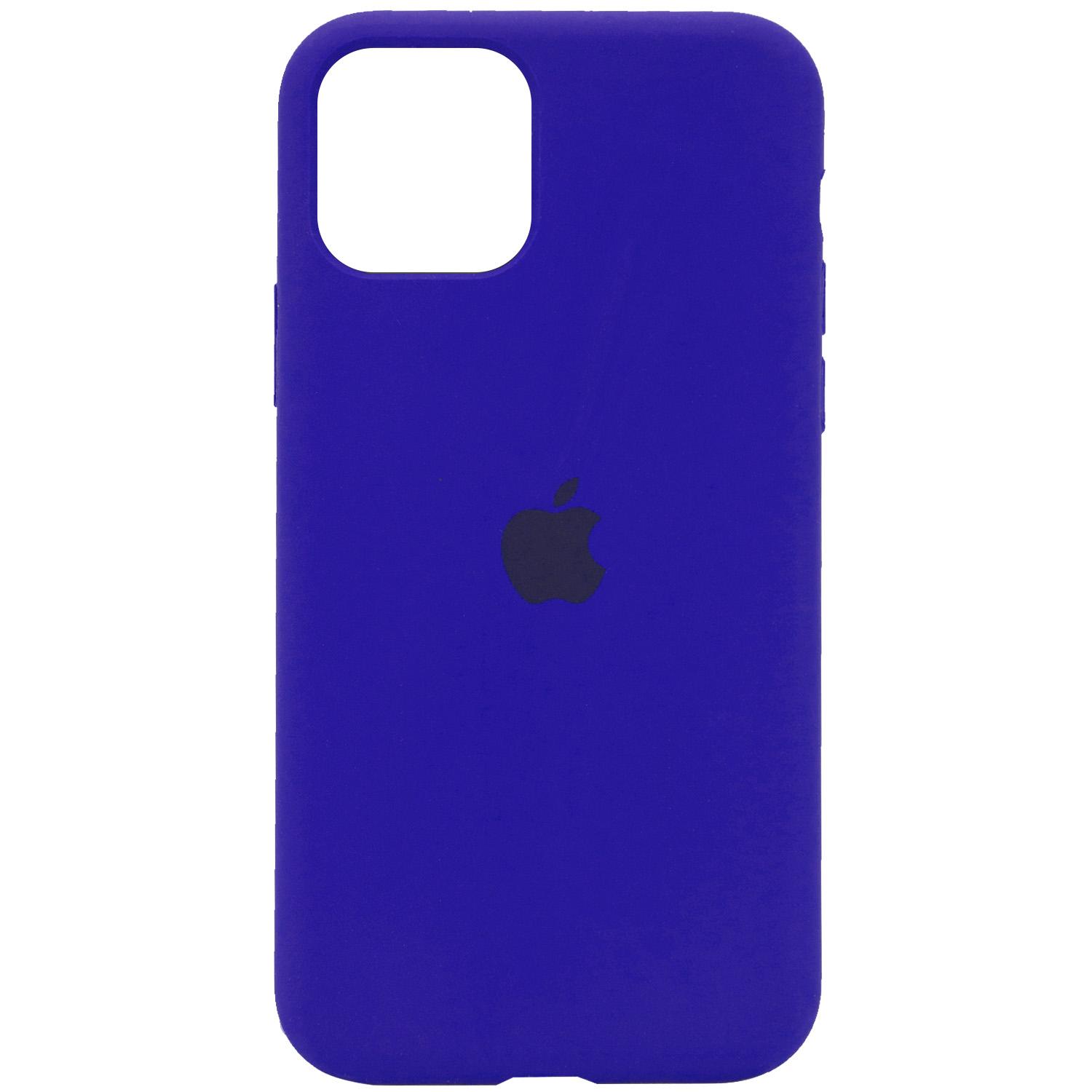 Silicone Case Full Protective (AA) для iPhone 11 (6.1") (Shiny blue)
