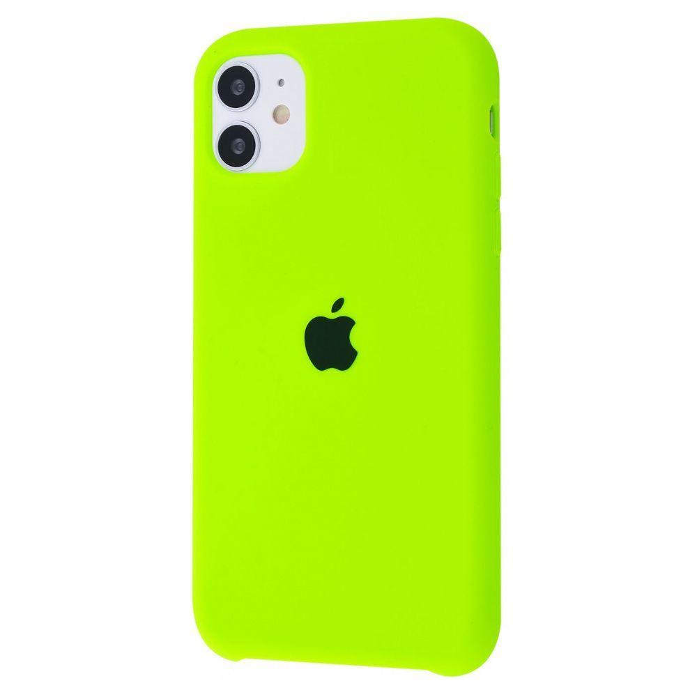 Silicone Case (AA) для iPhone 11 (6.1") (Lime Green)