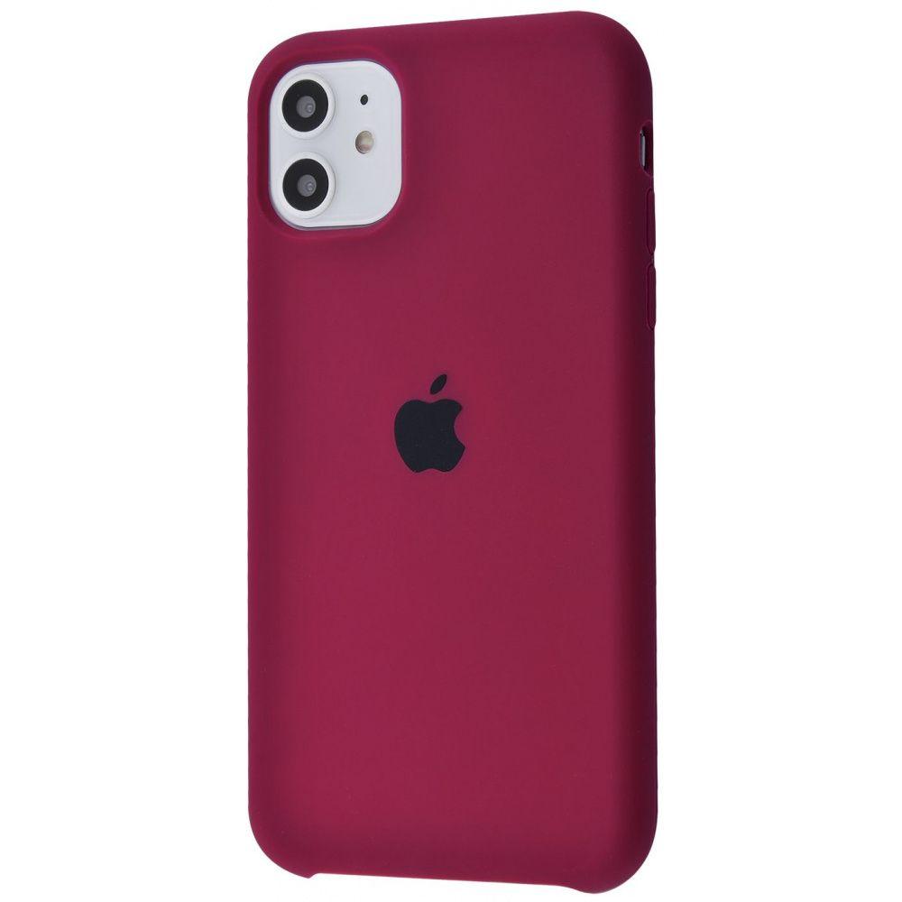 Silicone Case (AA) для iPhone 11 (6.1") (Marsala)