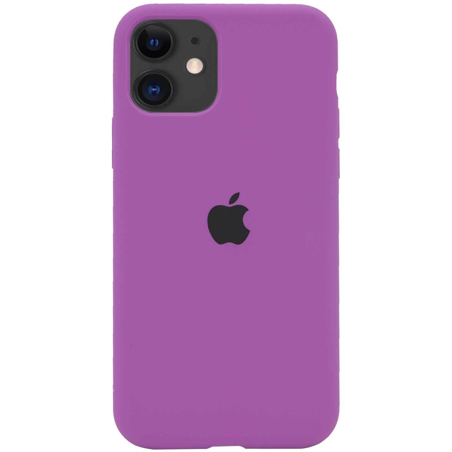 Silicone Case Full Protective (AA) для iPhone 12 Mini (Grape)
