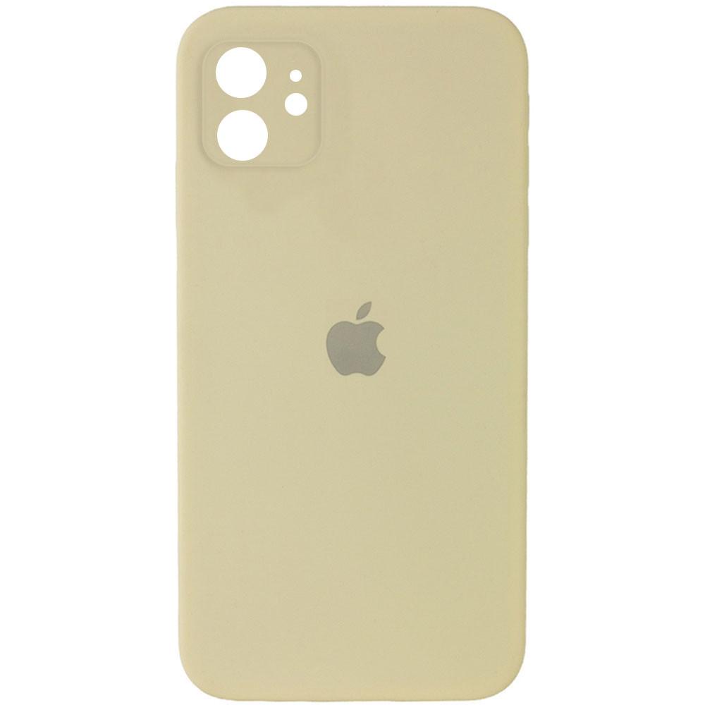 Silicone Case Square Full Camera Protective (AA) для iPhone 11 (Mellow Yellow)