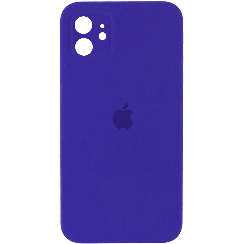 Silicone Case Square Full Camera Protective (AA) для iPhone 11 (Ultra Violet)