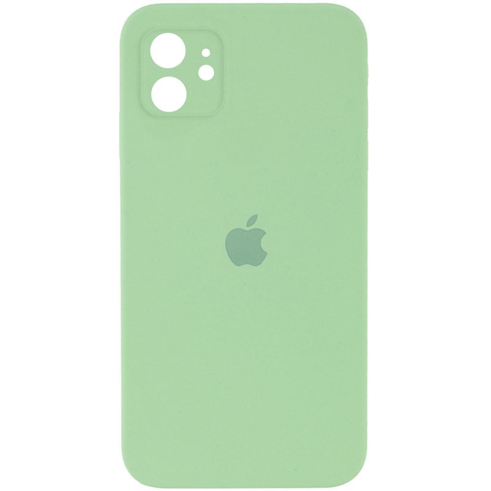 Silicone Case Square Full Camera Protective (AA) для iPhone 11 (Mint)