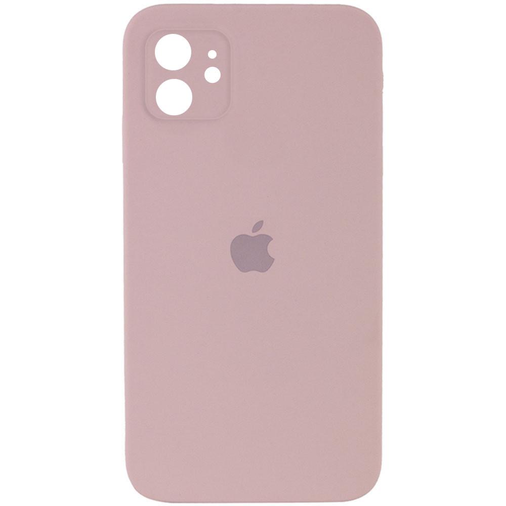 Silicone Case Square Full Camera Protective (AA) для iPhone 11 (Pink Sand)