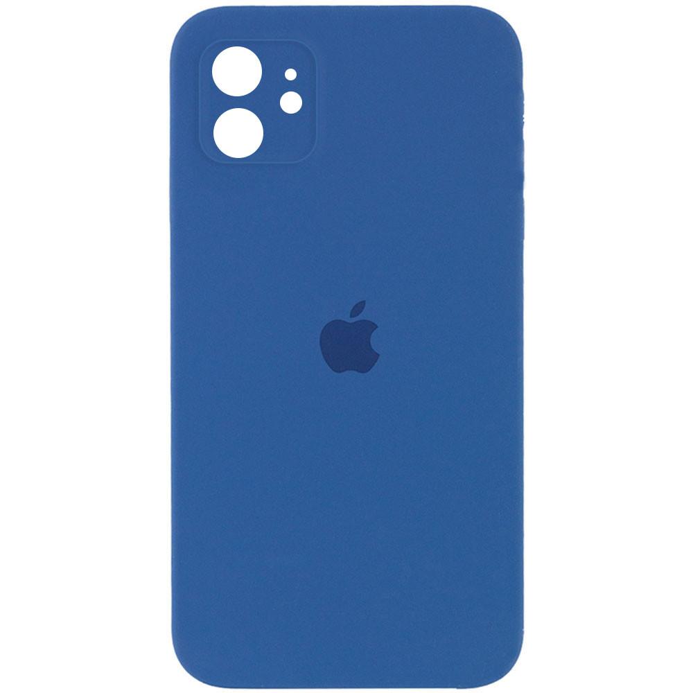 Silicone Case Square Full Camera Protective (AA) для iPhone 11 (Navy Blue)