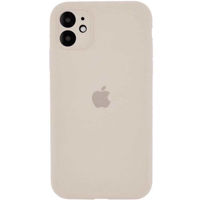Silicone Case Full Camera Protective (AA) для iPhone 12 Mini (Stone)
