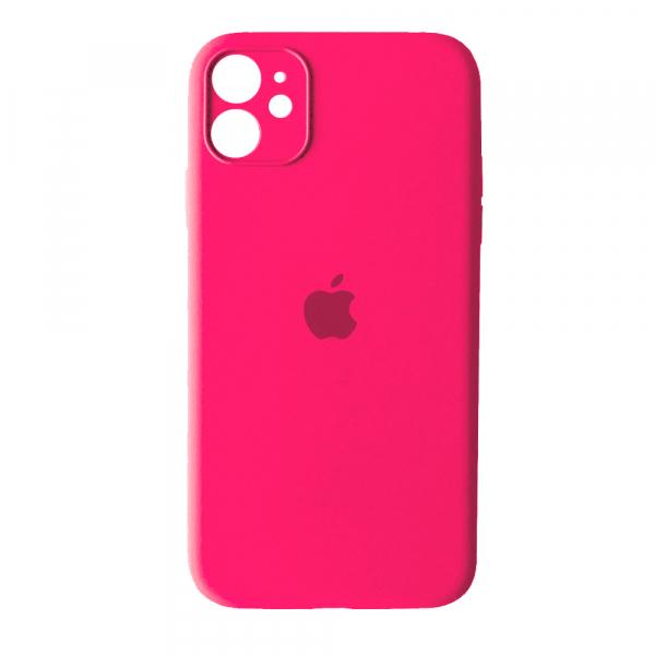 Silicone Case Full Camera Protective (AA) для iPhone 12 (6.1") (Hot Pink)