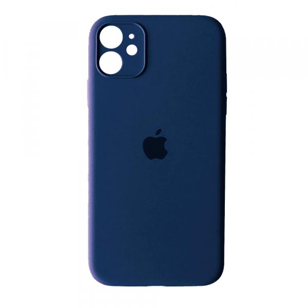 Silicone Case Square Full Camera Protective (AA) для iPhone 11 (Deep Navy)