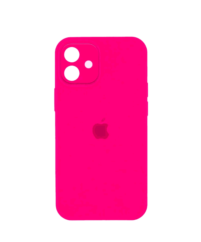 Silicone Case Square Full Camera Protective (AA) для iPhone 11 (Barbie pink)