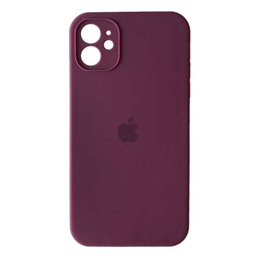 Silicone Case Square Full Camera Protective (AA) для iPhone 11 (Marsala)