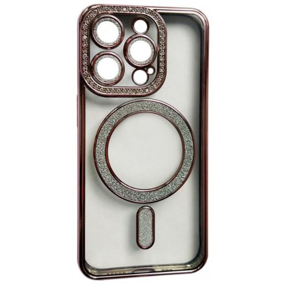 Накладка Diamond Bling MagSafe для  iPhone 11 Pro Max Light pink