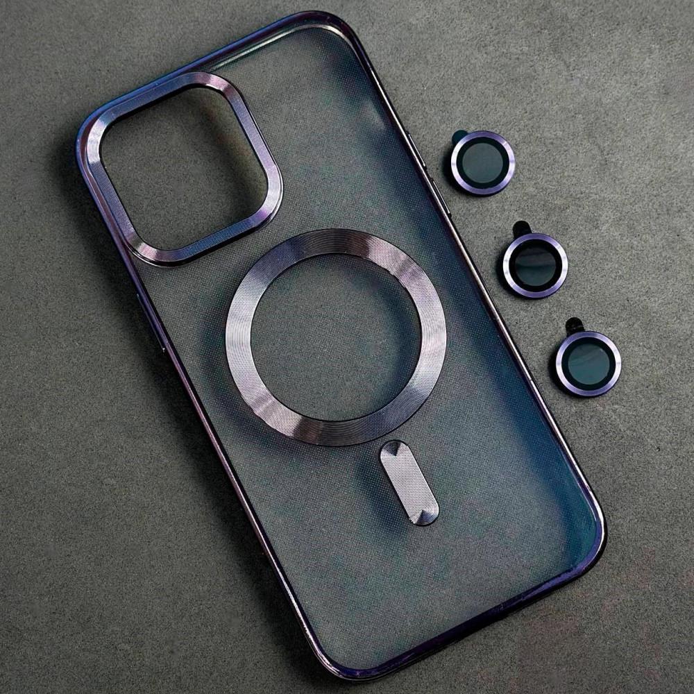 Накладка Chrome Crystal Camera Case MagSafe для Iphone 11 Pro Max (Violet)
