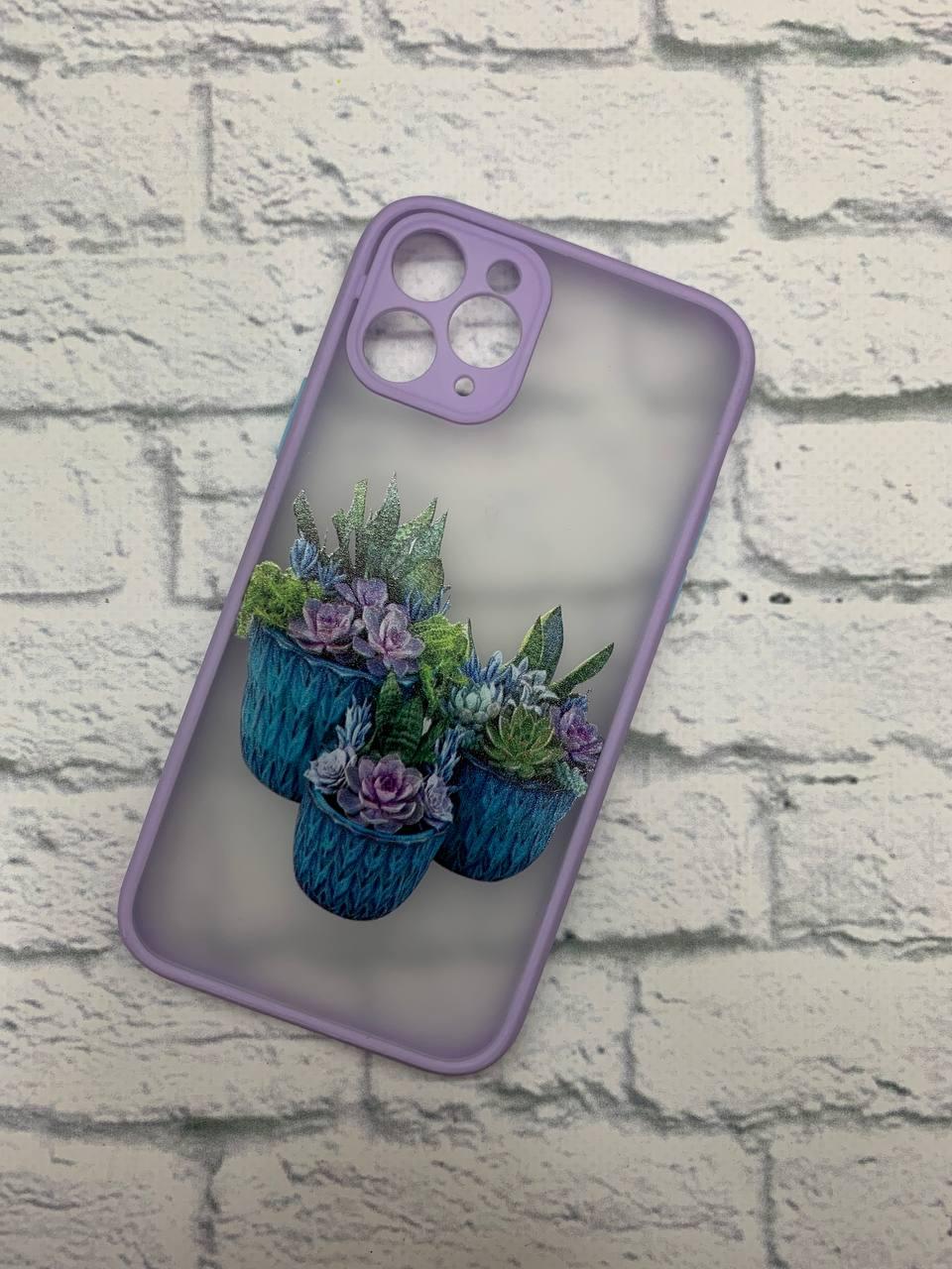 Накладка Totu Gingle Print для IPhone 11 Pro Max горщики з квітами