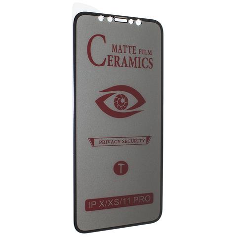 Гнучке скло Ceramic PRIVACY MATTE для iPhone 11 Pro/X/Xs матове