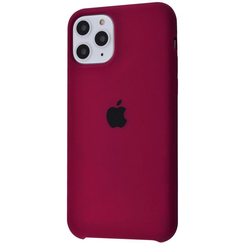 Silicone Case (AA) для iPhone 11 Pro (Marsala)