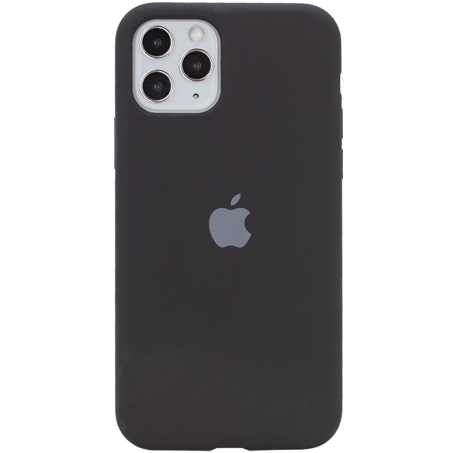 Silicone Case Full Protective (AA) для iPhone 11 Pro Max (6.5") (Black)