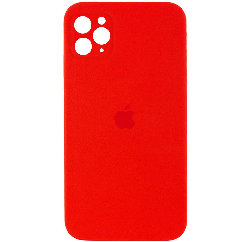 Silicone Case Square Full Camera Protective (AA) для iPhone 11 Pro (Red)