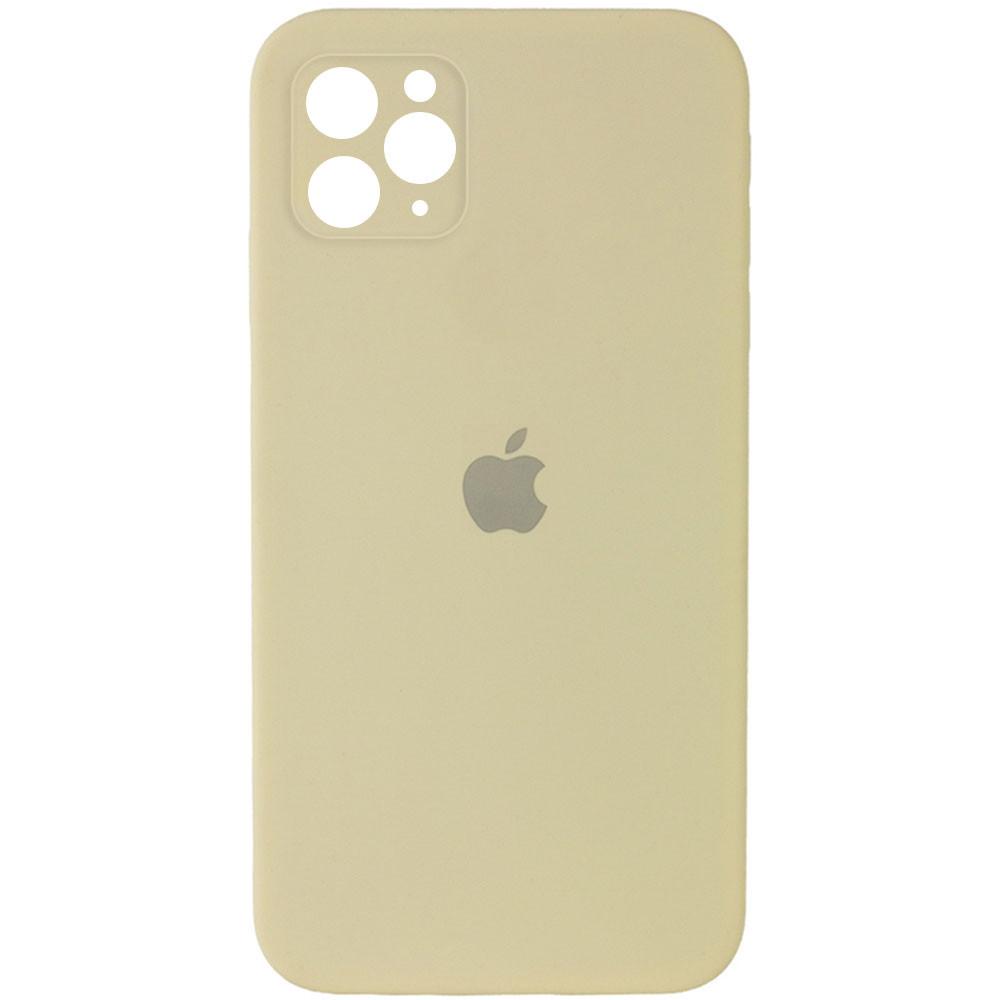 Silicone Case Square Full Camera Protective (AA) для iPhone 11 Pro (Mellow Yellow)