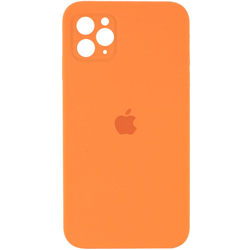 Silicone Case Square Full Camera Protective (AA) для iPhone 11 Pro (Papaya)